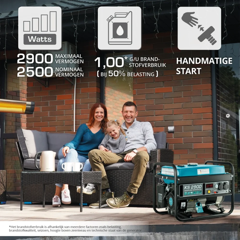Benzinegenerator "Könner & Söhnen" KS 2900