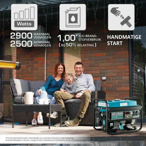 Benzinegenerator "Könner & Söhnen" KS 2900