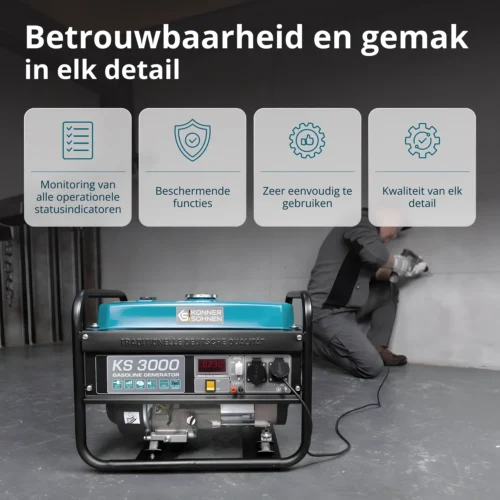 ks3000_2_nl Benzinegenerator "Könner & Söhnen" KS 3000